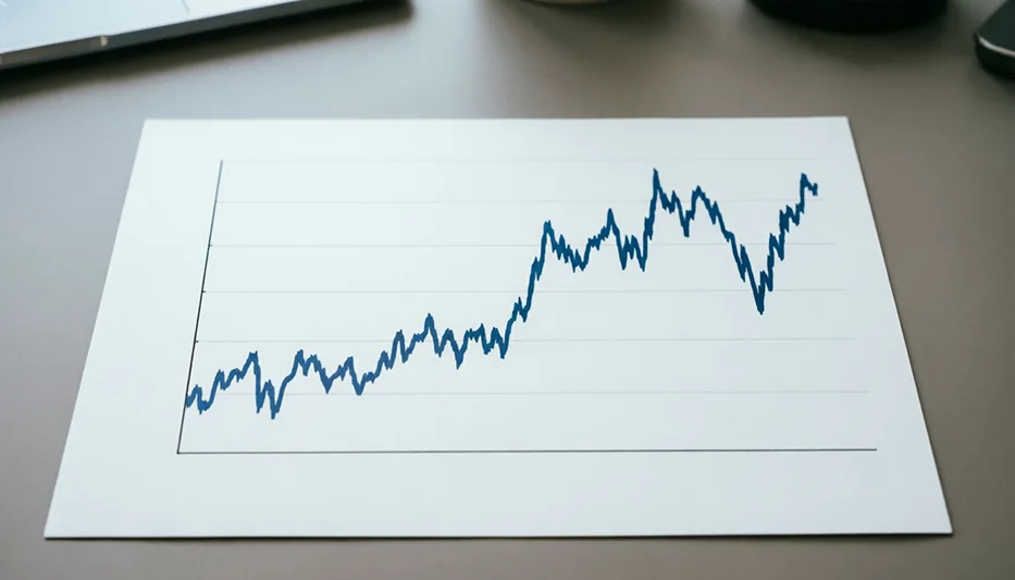 Gráfico mostrando la evolución del bankroll a lo largo del tiempo con fluctuaciones