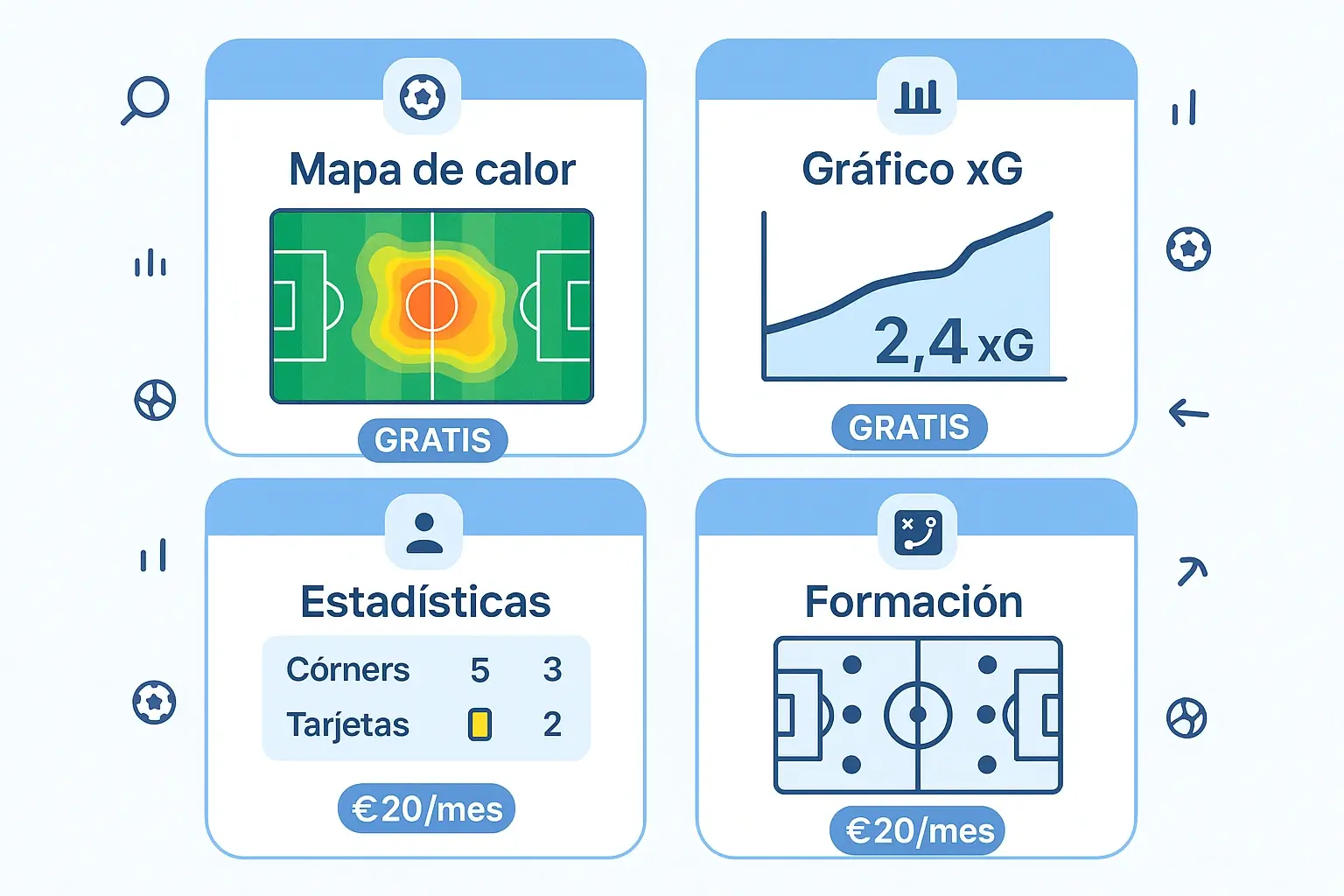 Herramientas y aplicaciones para análisis de fútbol: SofaScore, Understat y FootyStats para apuestas