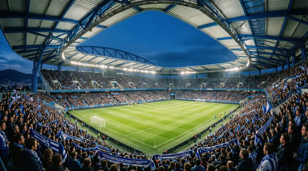 Estadio Reale Arena de la Real Sociedad durante un partido de La Liga