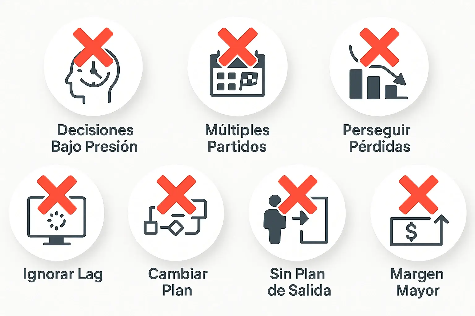 Los siete errores más comunes y mortales en apuestas en vivo que debes evitar