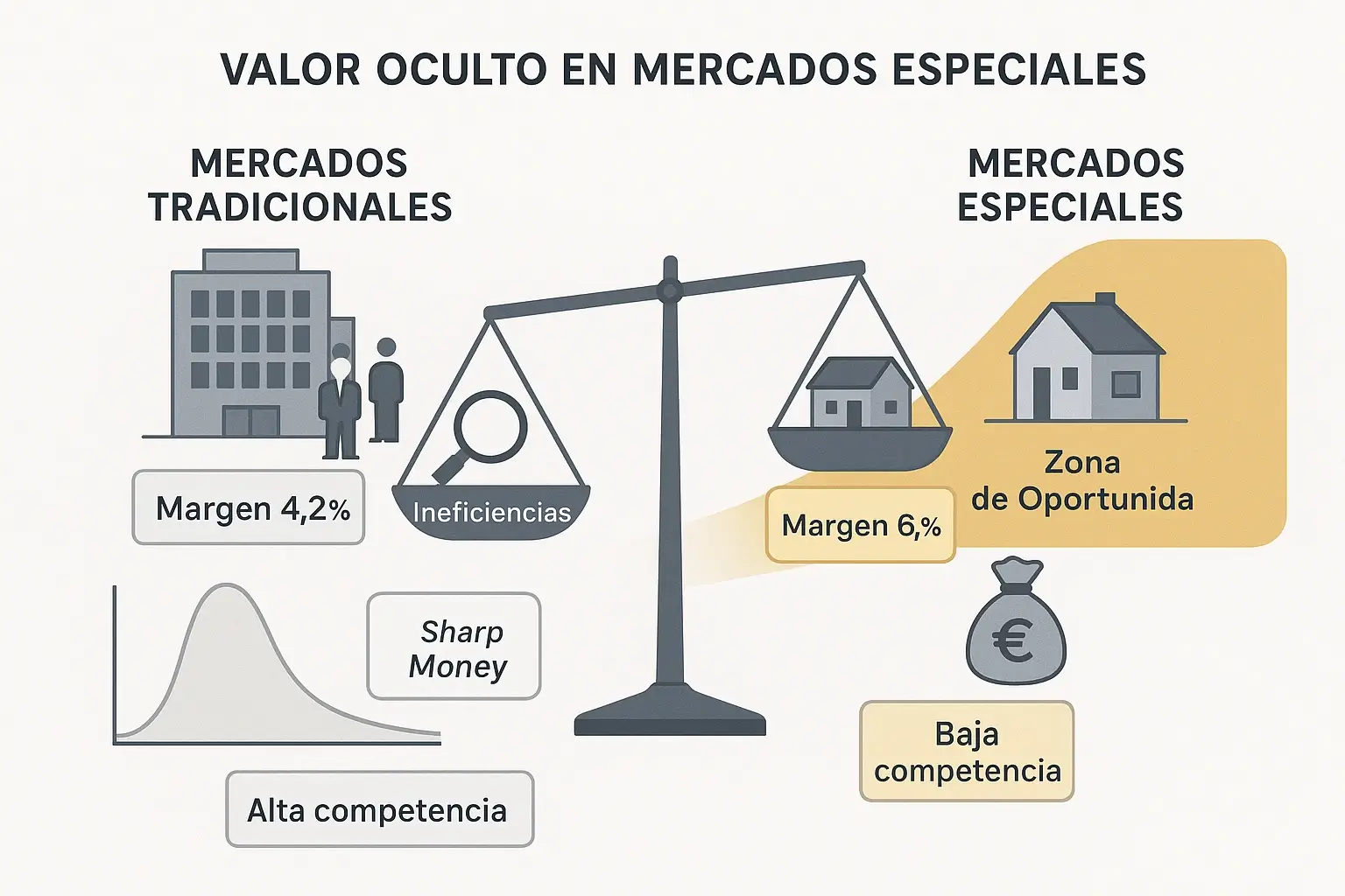 Asimetría de información entre mercados tradicionales y mercados especiales muestra oportunidades de value